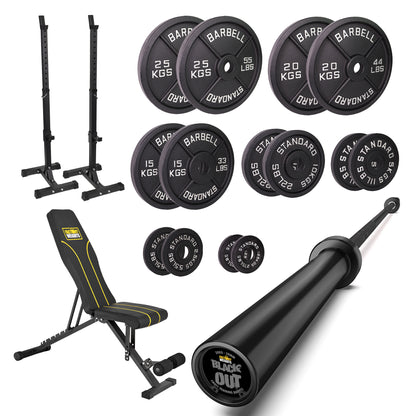 FW1 Squat Stands Cast Iron Bundle