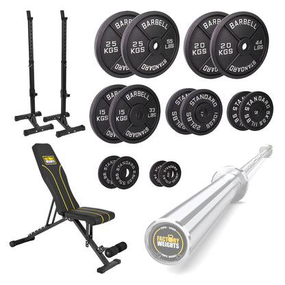 FW1 Squat Stands Cast Iron Bundle