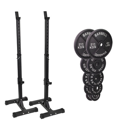 FW1 Squat Stands Cast Iron Bundle 77.5kg No No