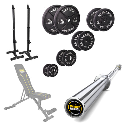 FW1 Squat Stands Cast Iron Bundle