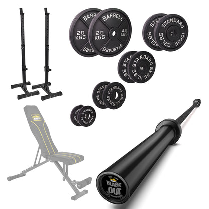 FW1 Squat Stands Cast Iron Bundle