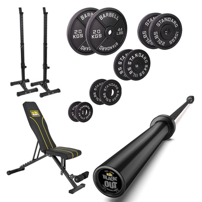 FW1 Squat Stands Cast Iron Bundle