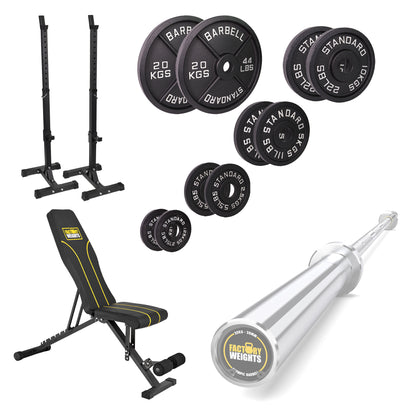 FW1 Squat Stands Cast Iron Bundle