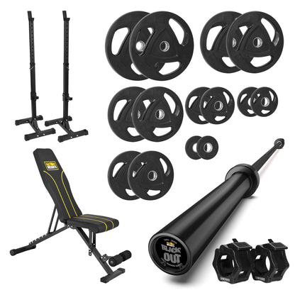 Complete Home Gym Rubber Weight Set