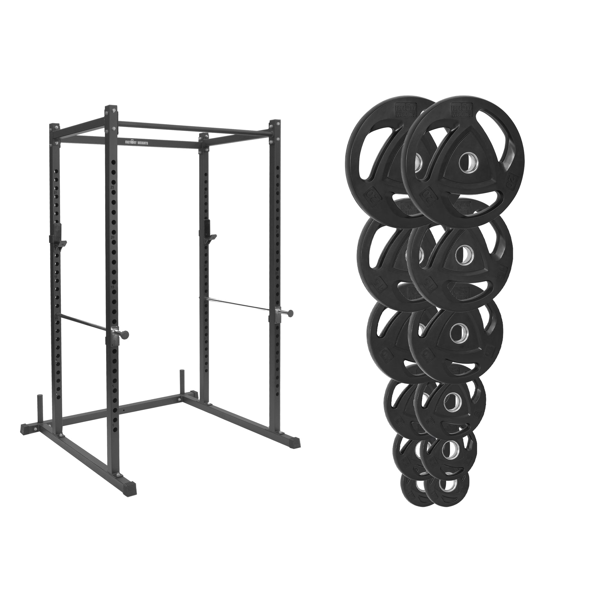 FW1 Power Rack Bundle Rubber Coated Plates 107.5kg No No