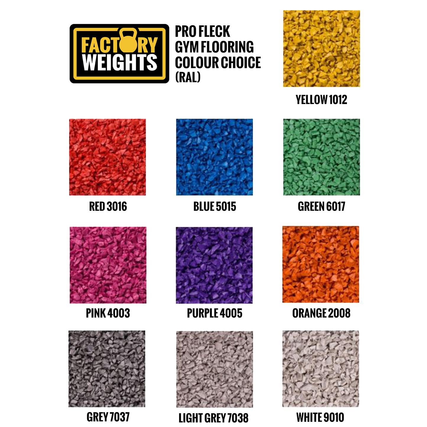 1m x 1m Pro Fleck Gym Flooring