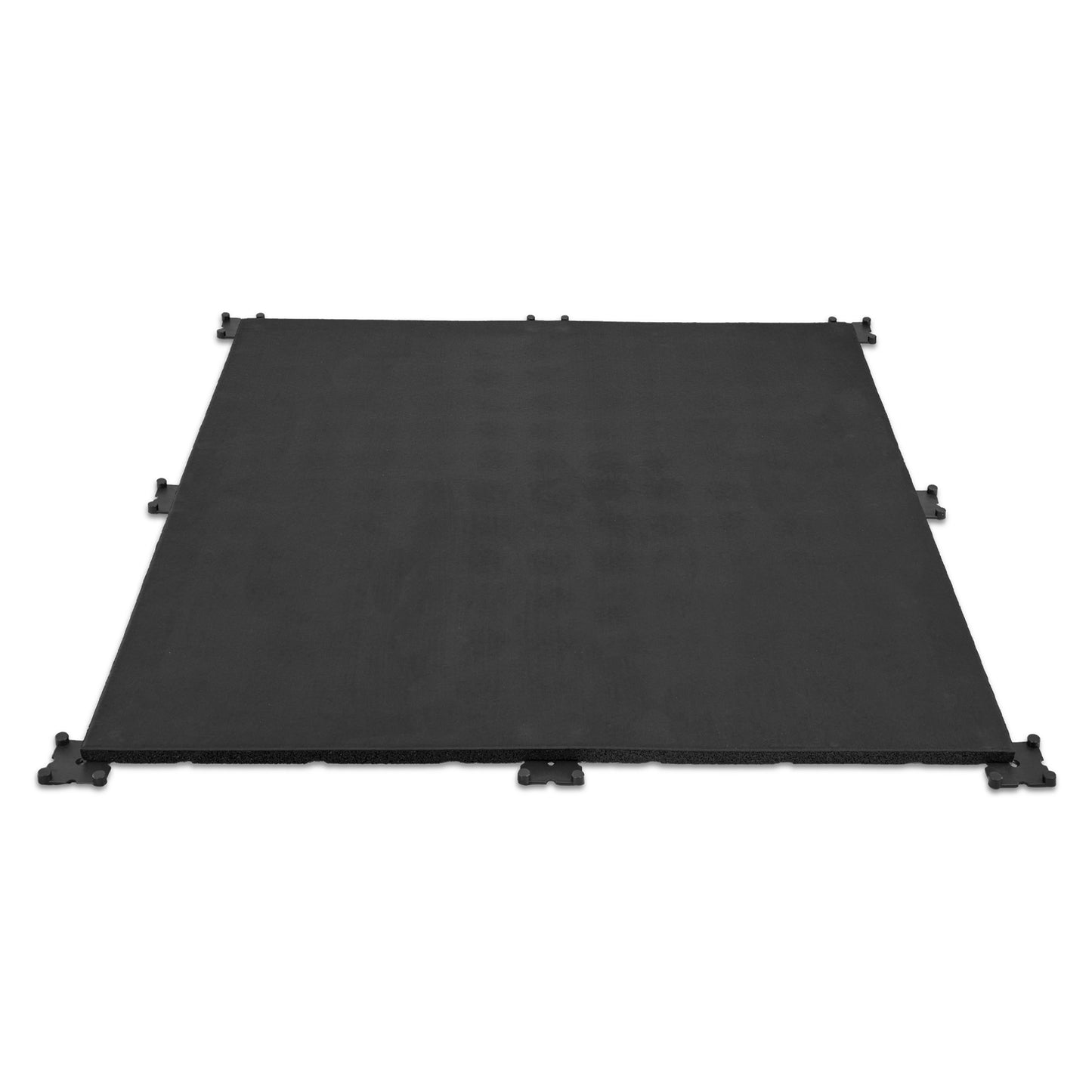 1m x 1m 30mm Black Immortal Gym Flooring Tiles 