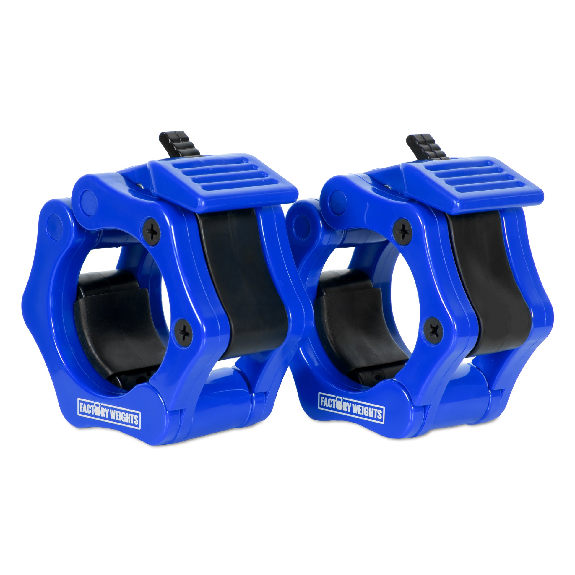 Barbell Collars Clips with Quick Lock Blue 