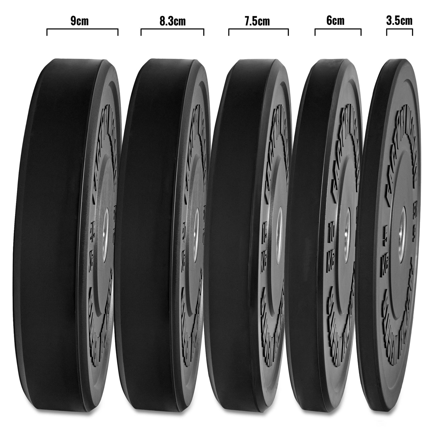 Black Bumper Plates (Pair) 