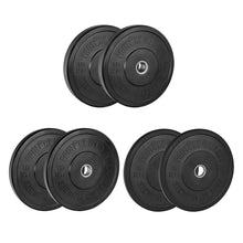 60kg Black Bumper Plate Set