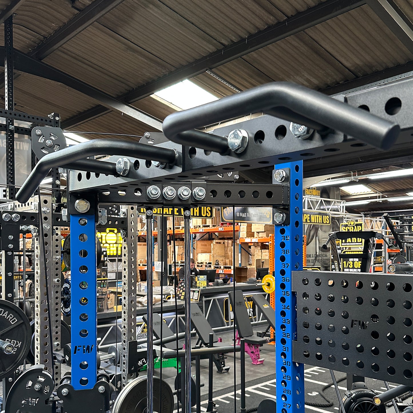 Rack Mounted Pull Up Handles