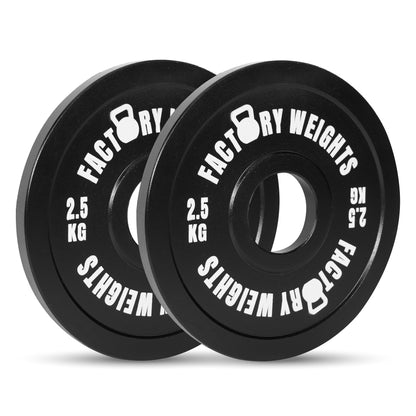 Factory Weights Calibrated Plates (Pair) 2 X 2.5kg 