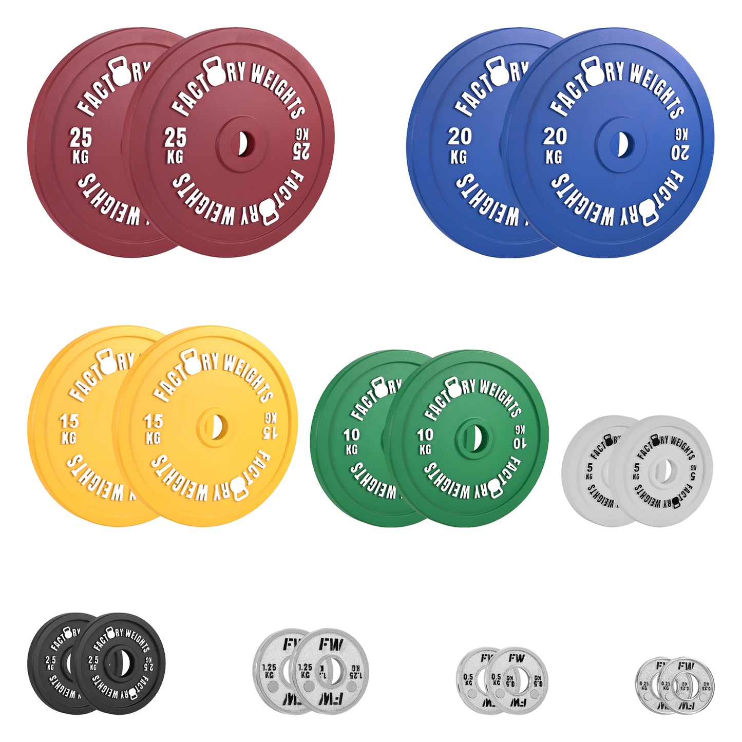 Factory Weights Calibrated Plates V2 (Pair)