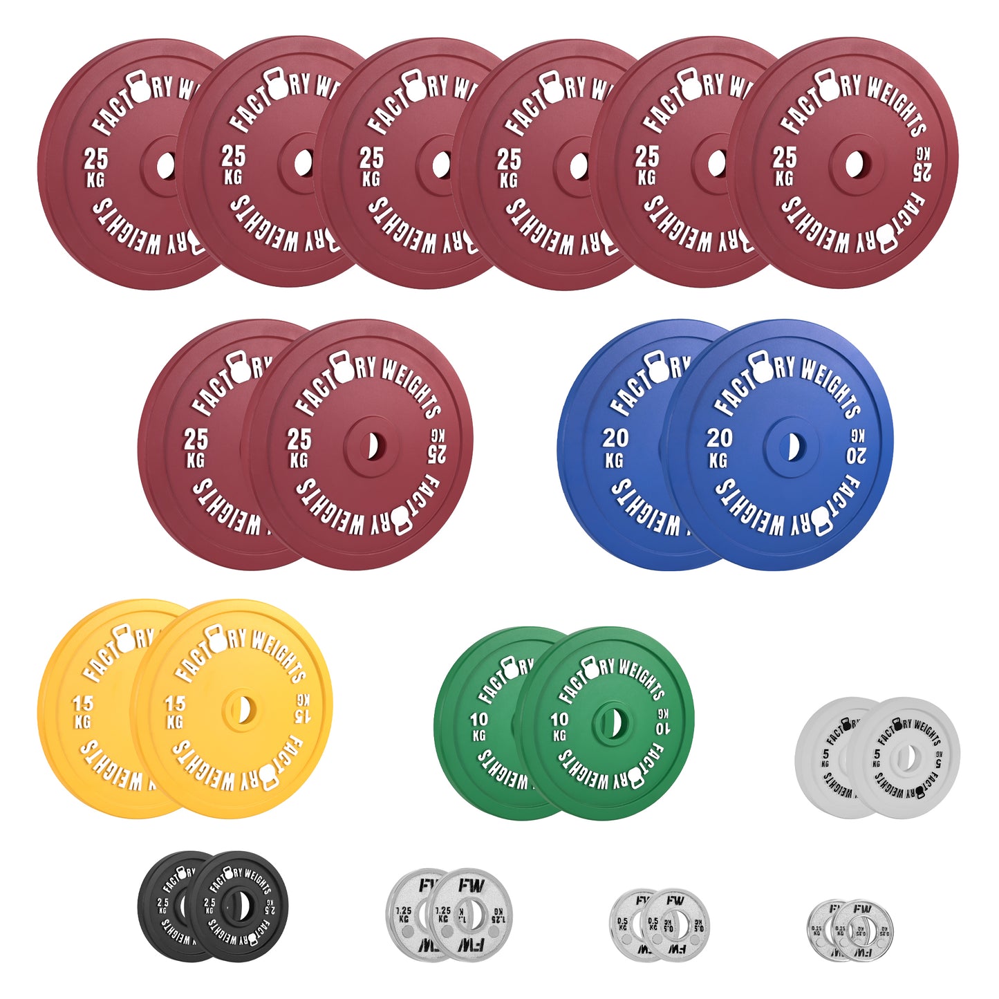 Factory Weights Calibrated Plates V2 (Pair)