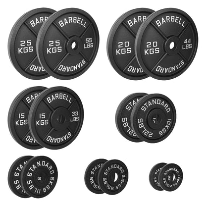 157.5kg Cast Iron Plate Set