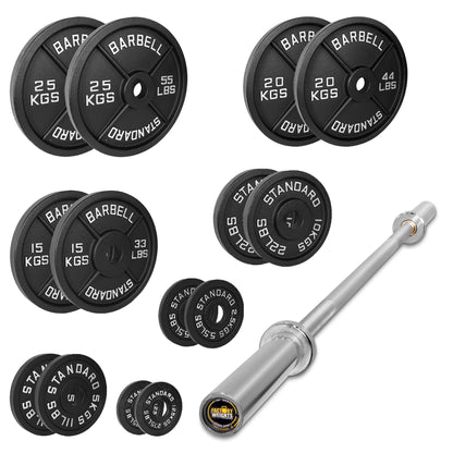 157.5kg Cast Iron Plate Set