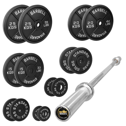 157.5kg Cast Iron Plate Set
