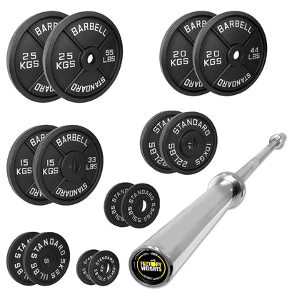 157.5kg Cast Iron Plate Set