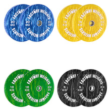 100kg Tiger Style Bumper Plate Set
