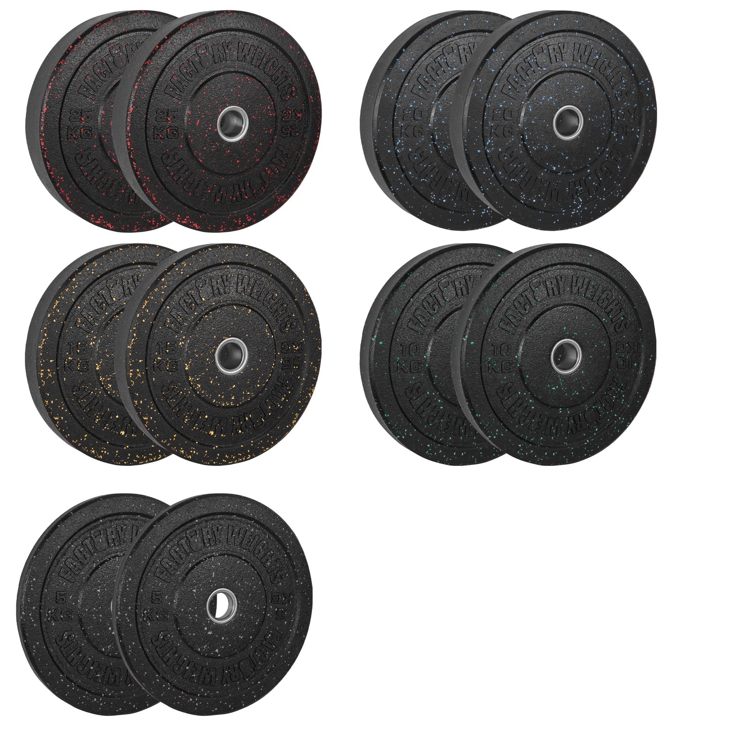 Crumb Bumper Plates (Pair) Full Set (150kg) 