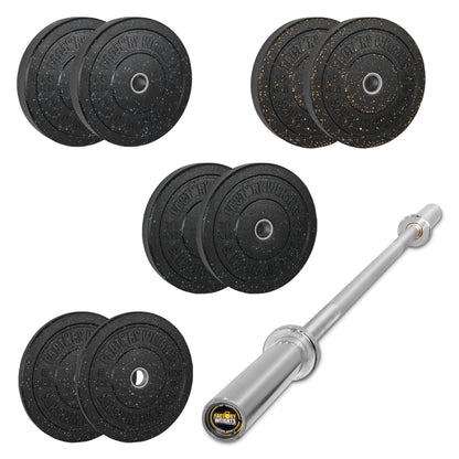 100kg Crumb Bumper Plate Set