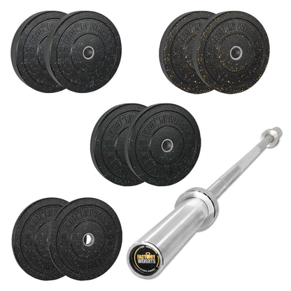 100kg Crumb Bumper Plate Set