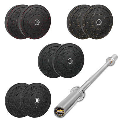 110kg Crumb Bumper Plate Set