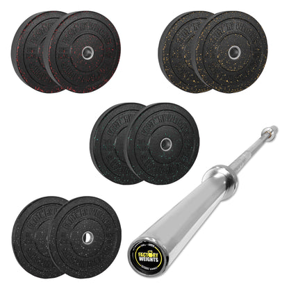 110kg Crumb Bumper Plate Set