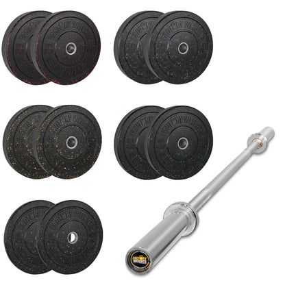 150kg Crumb Bumper Plate Set