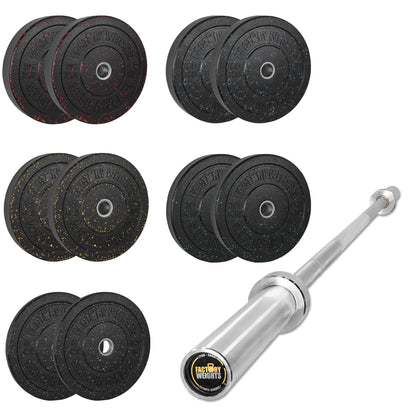 150kg Crumb Bumper Plate Set