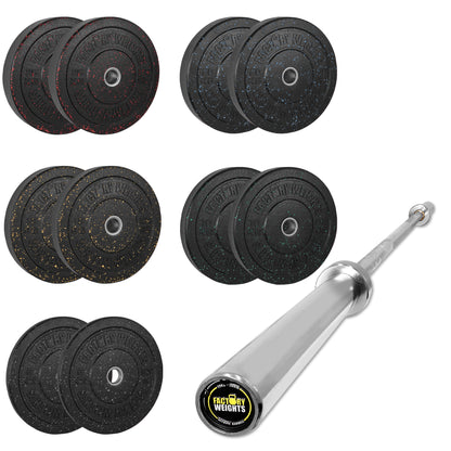 150kg Crumb Bumper Plate Set