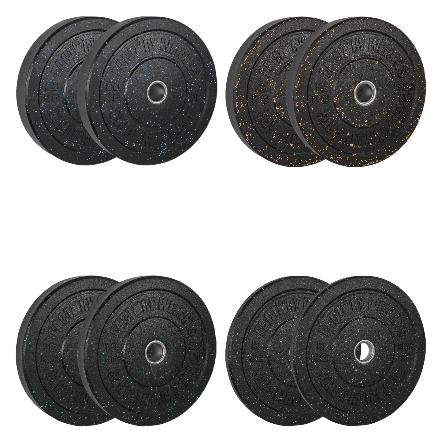 100kg Crumb Bumper Plate Set