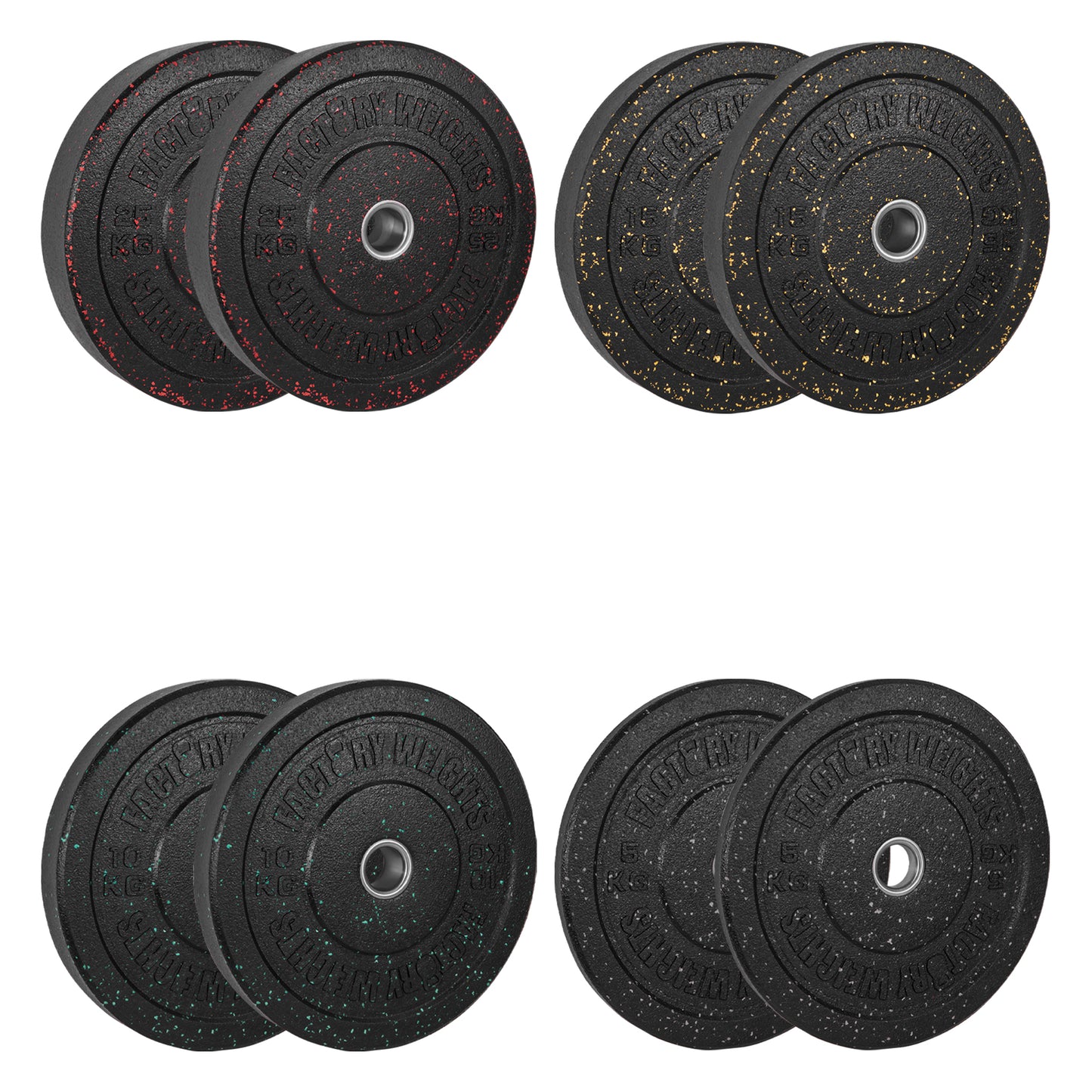 110kg Crumb Bumper Plate Set