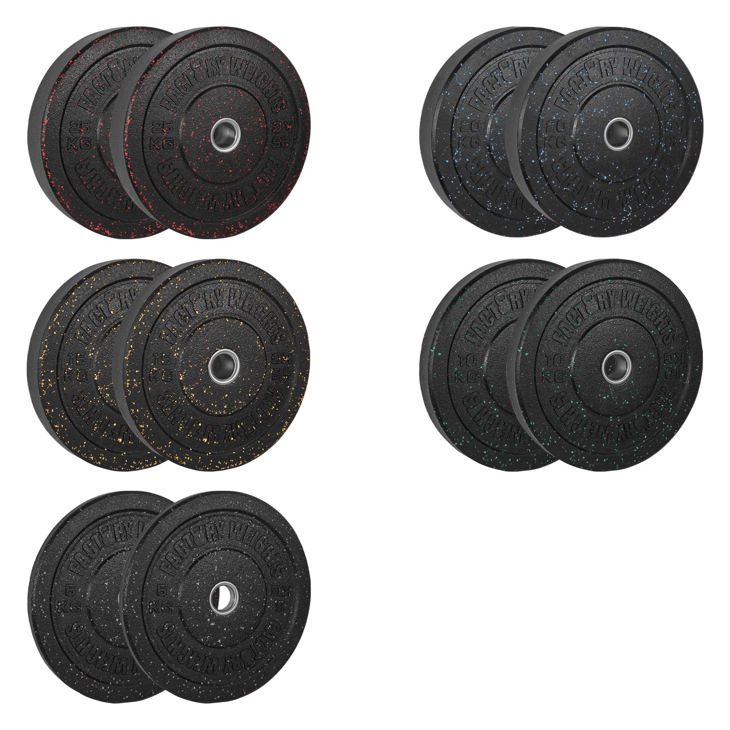150kg Crumb Bumper Plate Set