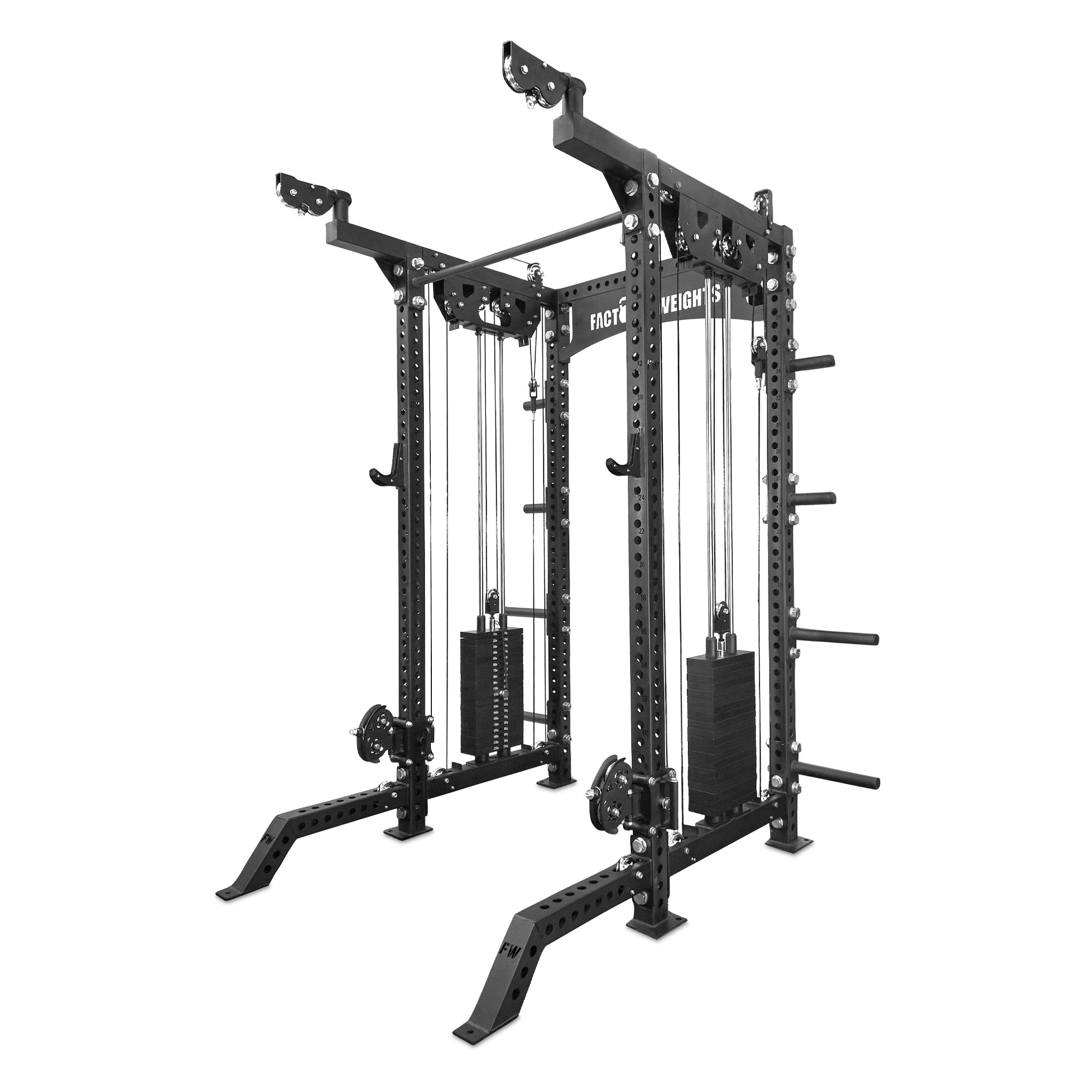 Legacy Cable Pulley Half Rack with 2 x 100kg Stacks
