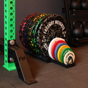 Dual Toaster Rack - Bumper Plate Storage | Factory Weights