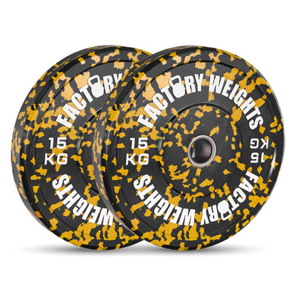 Fleck Bumper Plates (Pair) 2 X 15KG 
