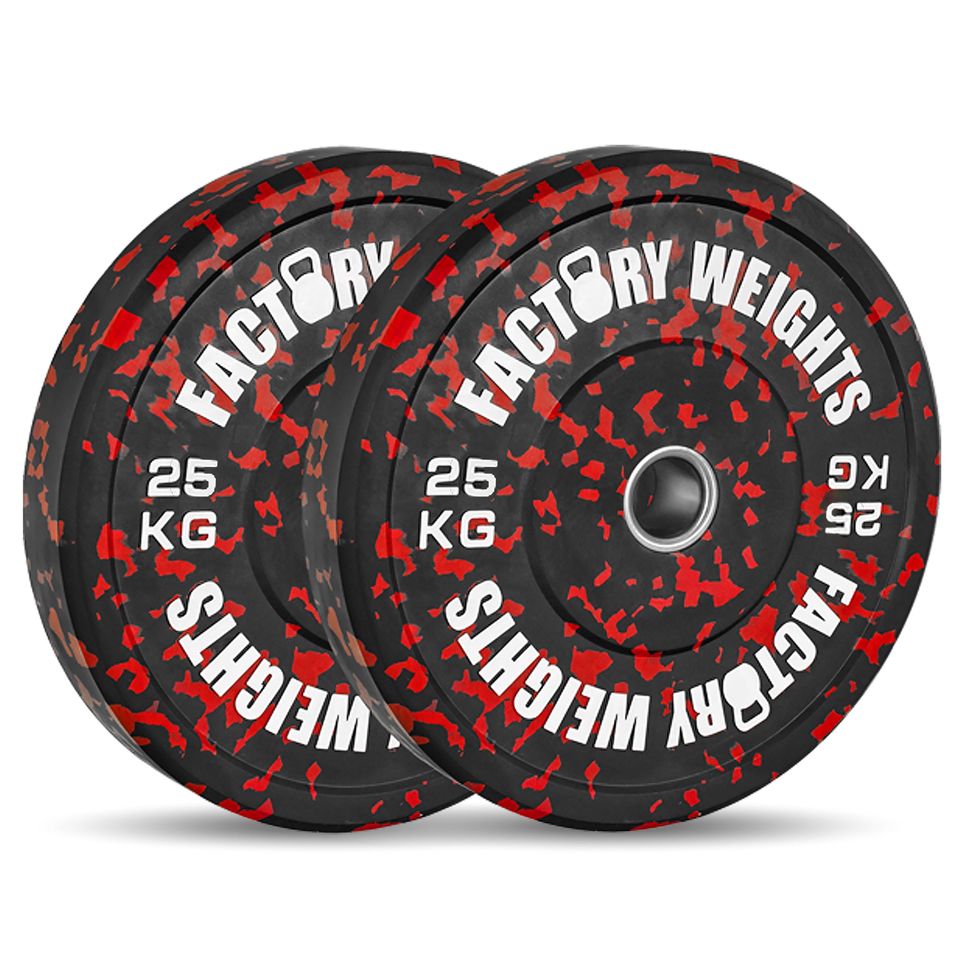 Pair of Fleck Bumper Weight Plates, Asstd Factory Weights