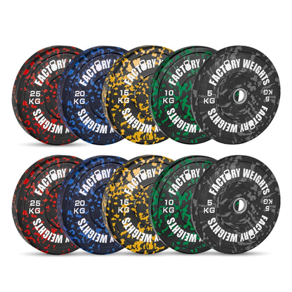 Fleck Bumper Plates (Pair) Full Set (150KG) 