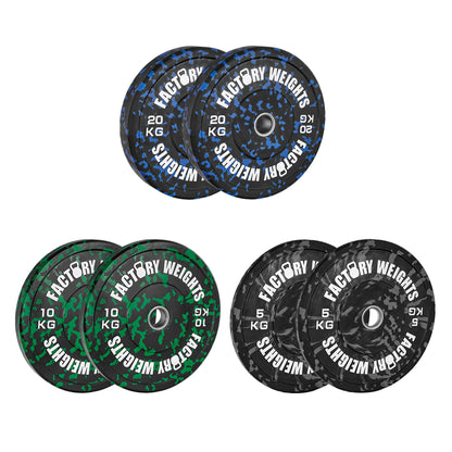 70kg Fleck Bumper Plate Set