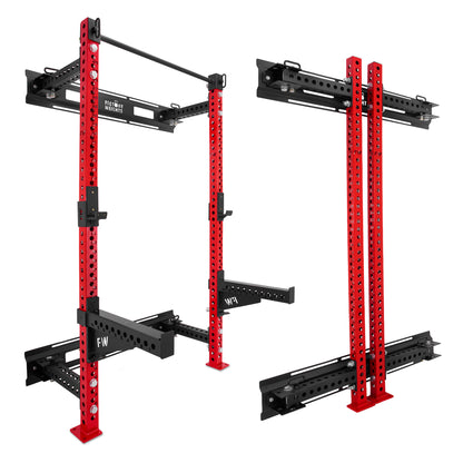 Regular Folding Wall Rack Red Spotter Arms 