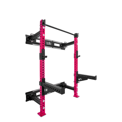 Short Folding Wall Rack Pink Spotter Arms 
