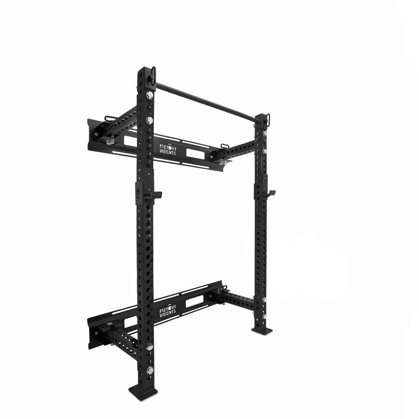 Short Folding Wall Rack Black No 