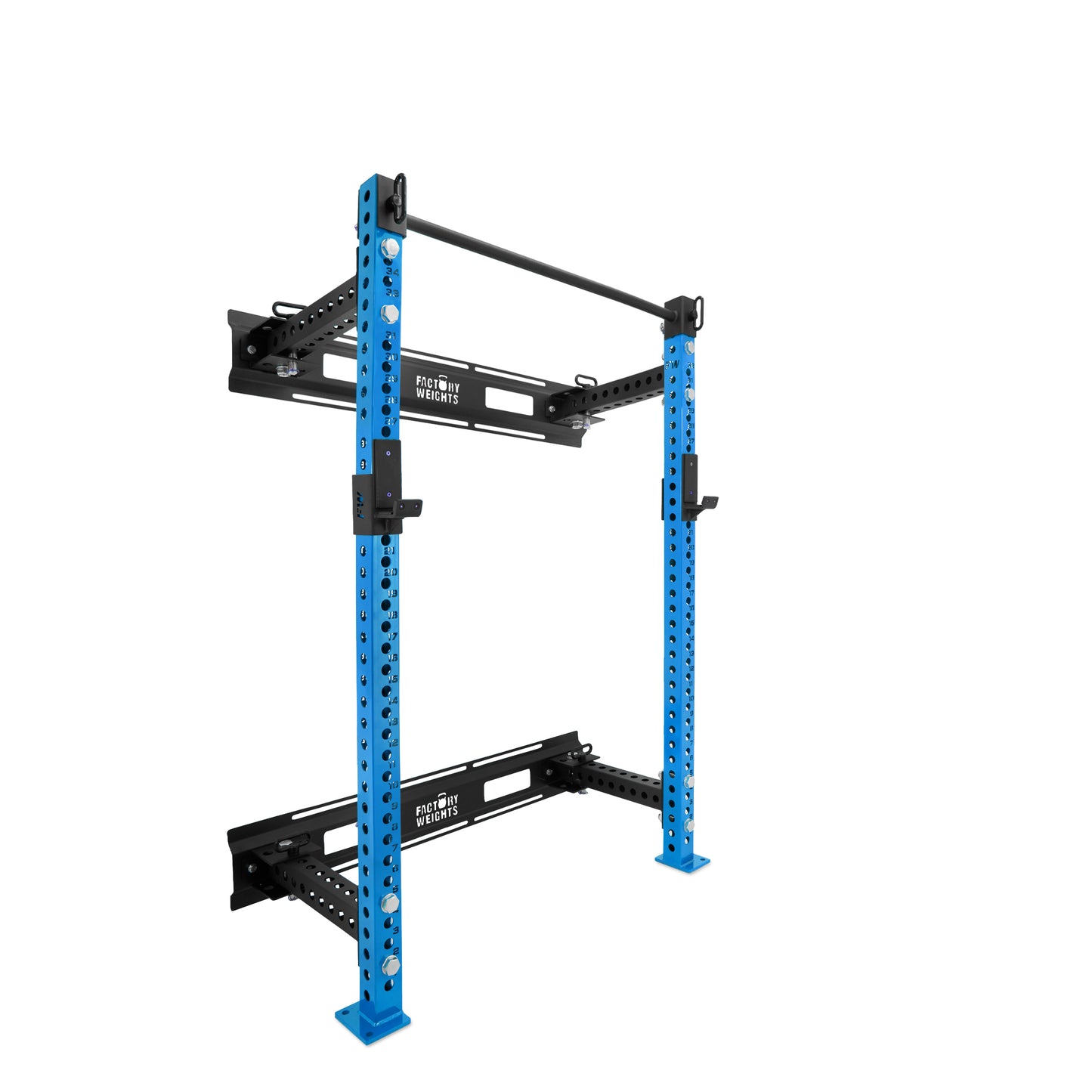 Short Folding Wall Rack Blue No 