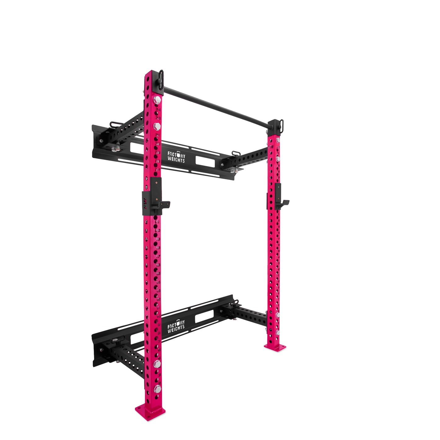 Short Folding Wall Rack Pink No 