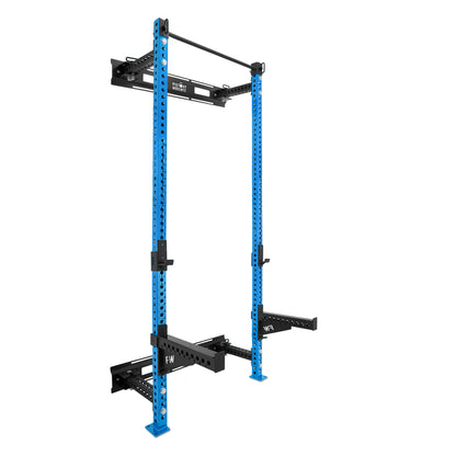 Tall Folding Wall Rack Blue Spotter Arms 