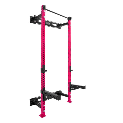 Tall Folding Wall Rack Pink Spotter Arms 