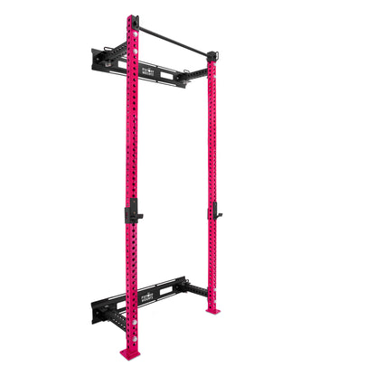 Tall Folding Wall Rack Pink No 