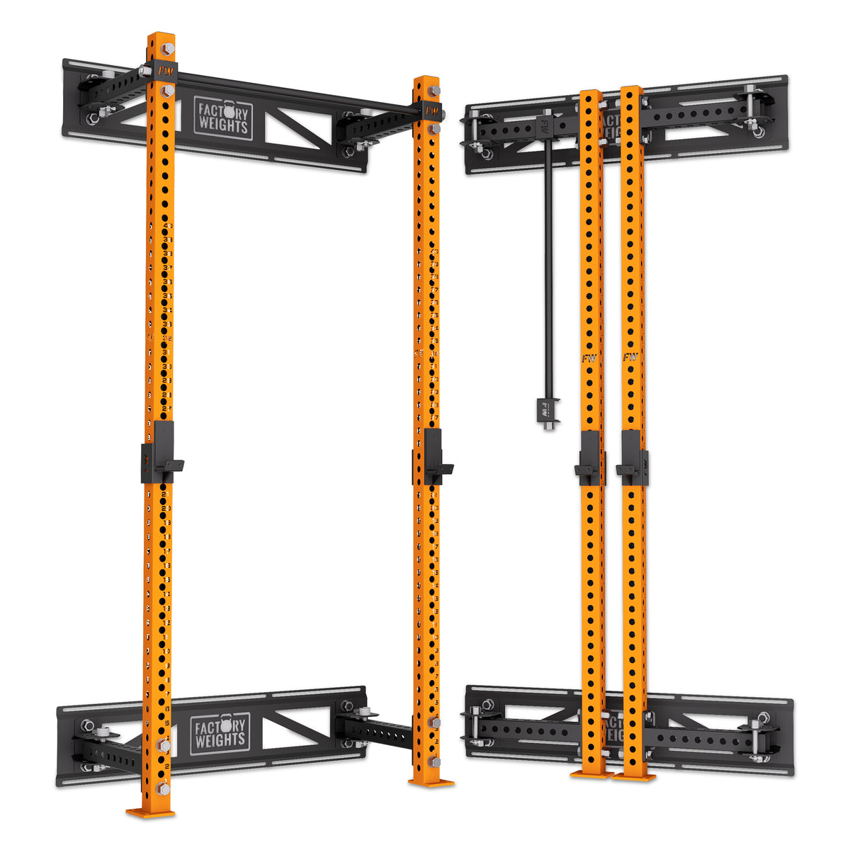 Tall Folding Wall Rack