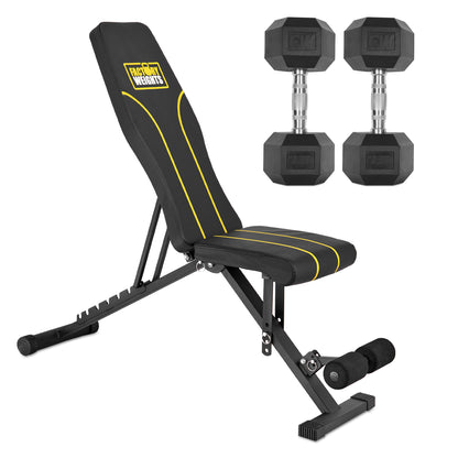 FW1 Bench and Dumbbell Bundle